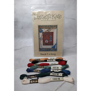 Vintage Lizzie Kate Cross Stitch Pattern Seeds 4 A Song Birdhouse